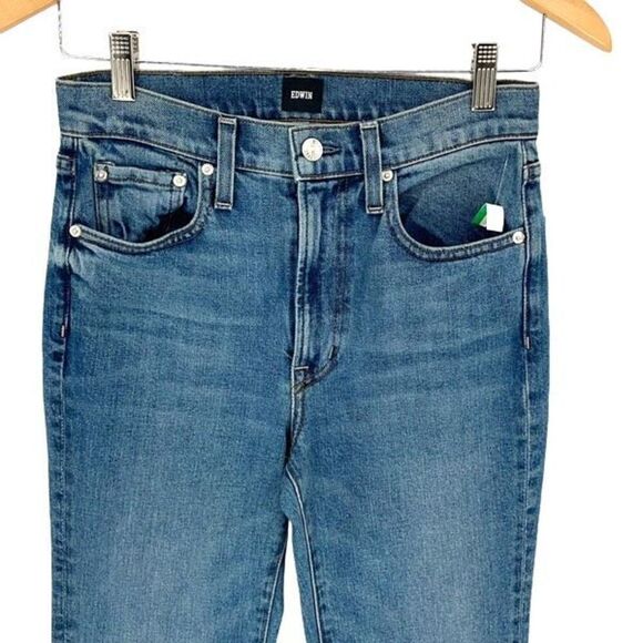 Edwin USA High Rise Ryder Bootcut Flare‎ Jeans Solstice Size 26 NWOT - Picture 4 of 12